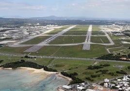 Cuatro militares japoneses, heridos por una explosión en una base aérea de EE.UU. en Okinawa