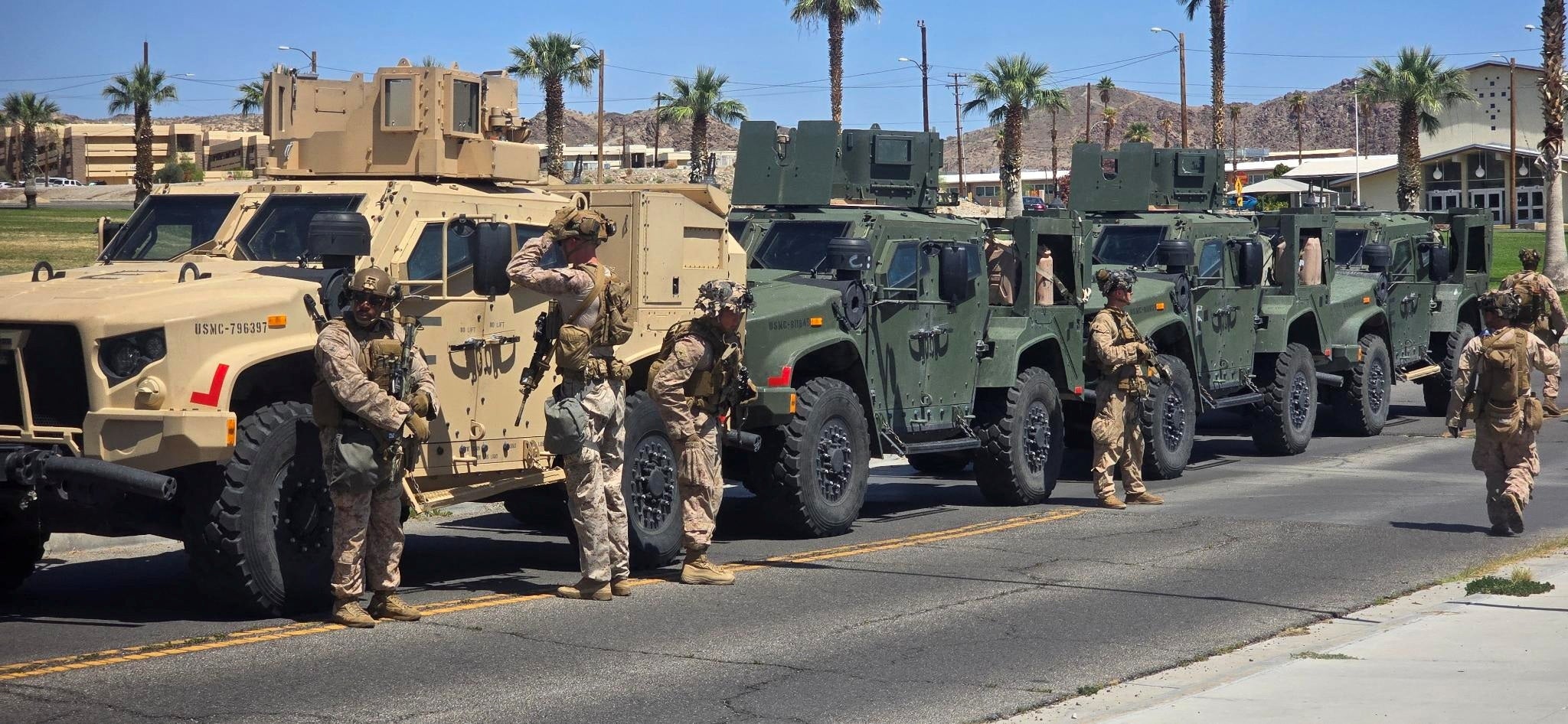 Los marines, preparados para viajar a Los Ángeles