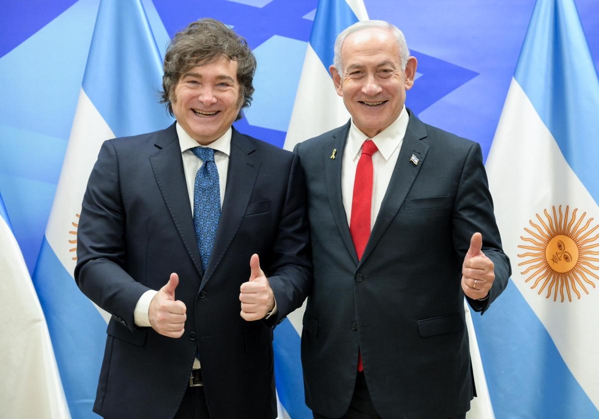 Javier Milei y Benjamin Netanyahu