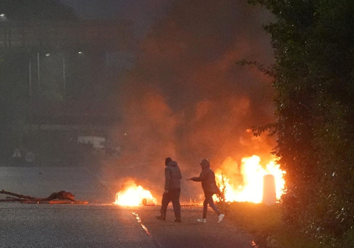 Disturbios en Ballymena, en Irlanda del Norte
