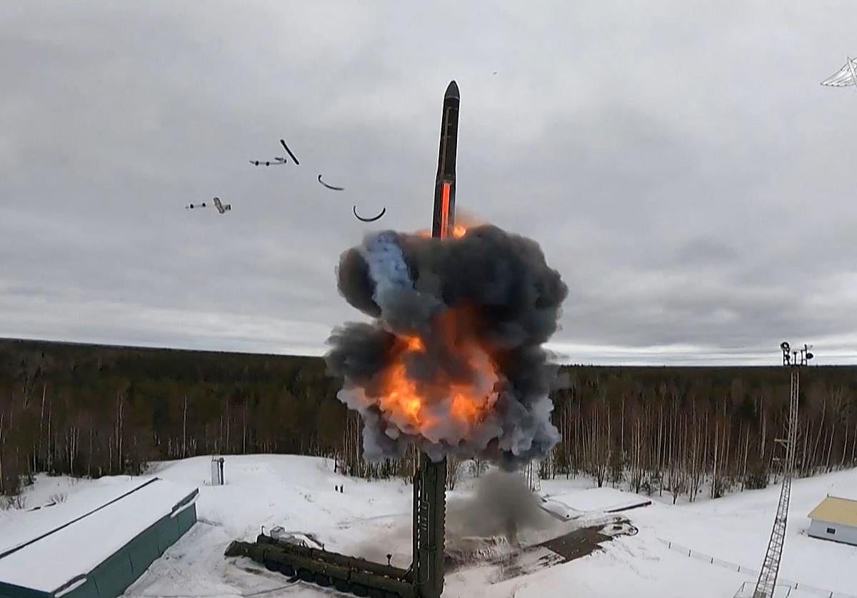 Lanzamiento de un misil balístico intercontinental por Rusia en 2024