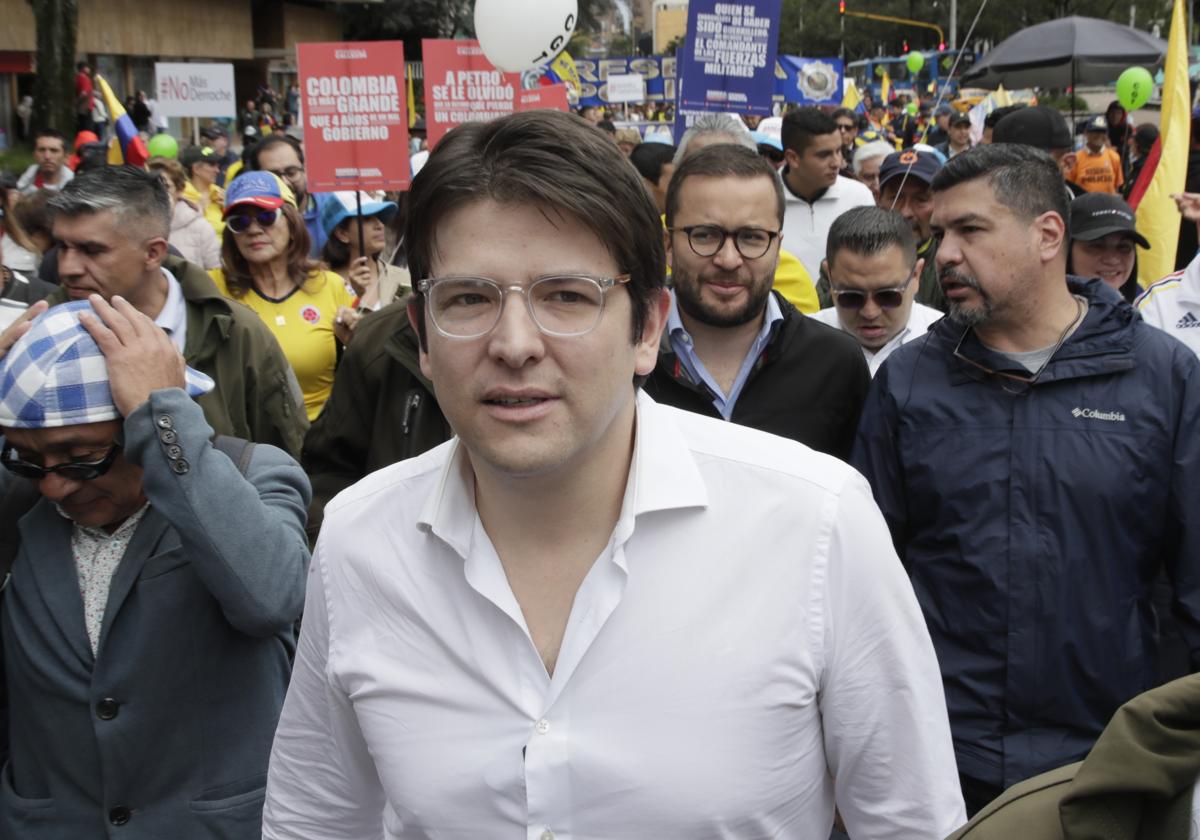 El senador colombiano Miguel Uribe en Bogotá, noviembre de 2024