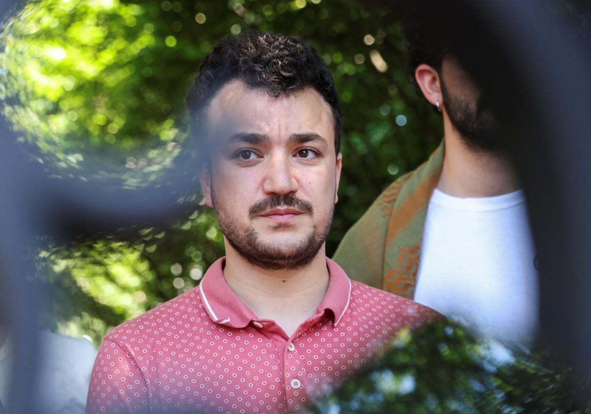 El activista palestino Mahmoud Khalil detenido en Estados Unidos por las protestas propalestinas en Columbia.