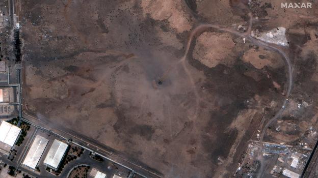 Imagen antes - Vista satélite, antes y después, del ataque en el Centro de enriquecimiento de Natanz, en Irán