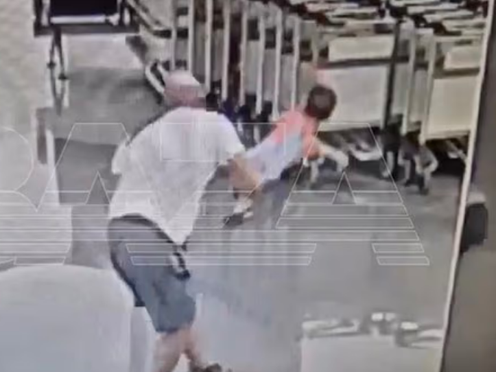 Imagenes del vídeo de las cámaras de seguridad del aeropuerto