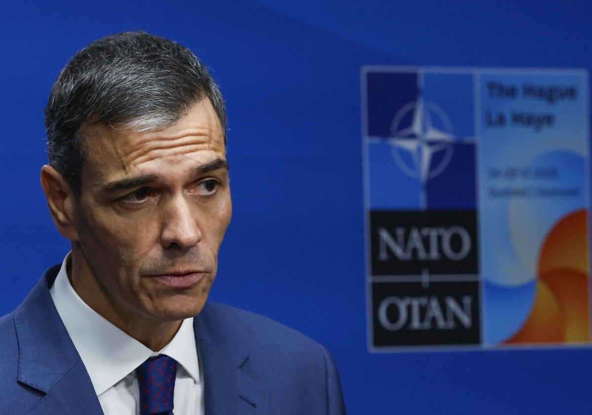 El presidente Sánchez en la reunión de la OTAN de la semana pasada