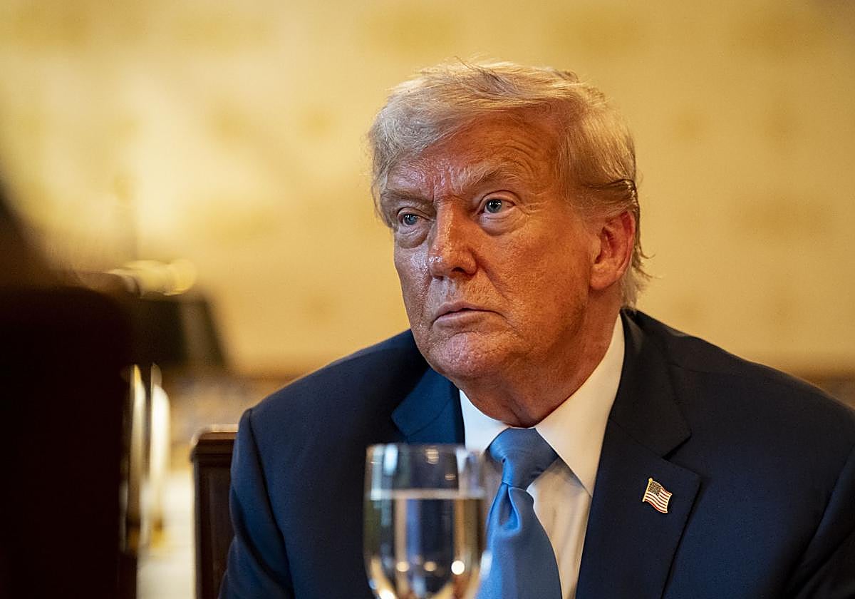 El presidente de EE.UU., Donald Trump, recibe al primer ministro israelí, Benjamin Netanyahu