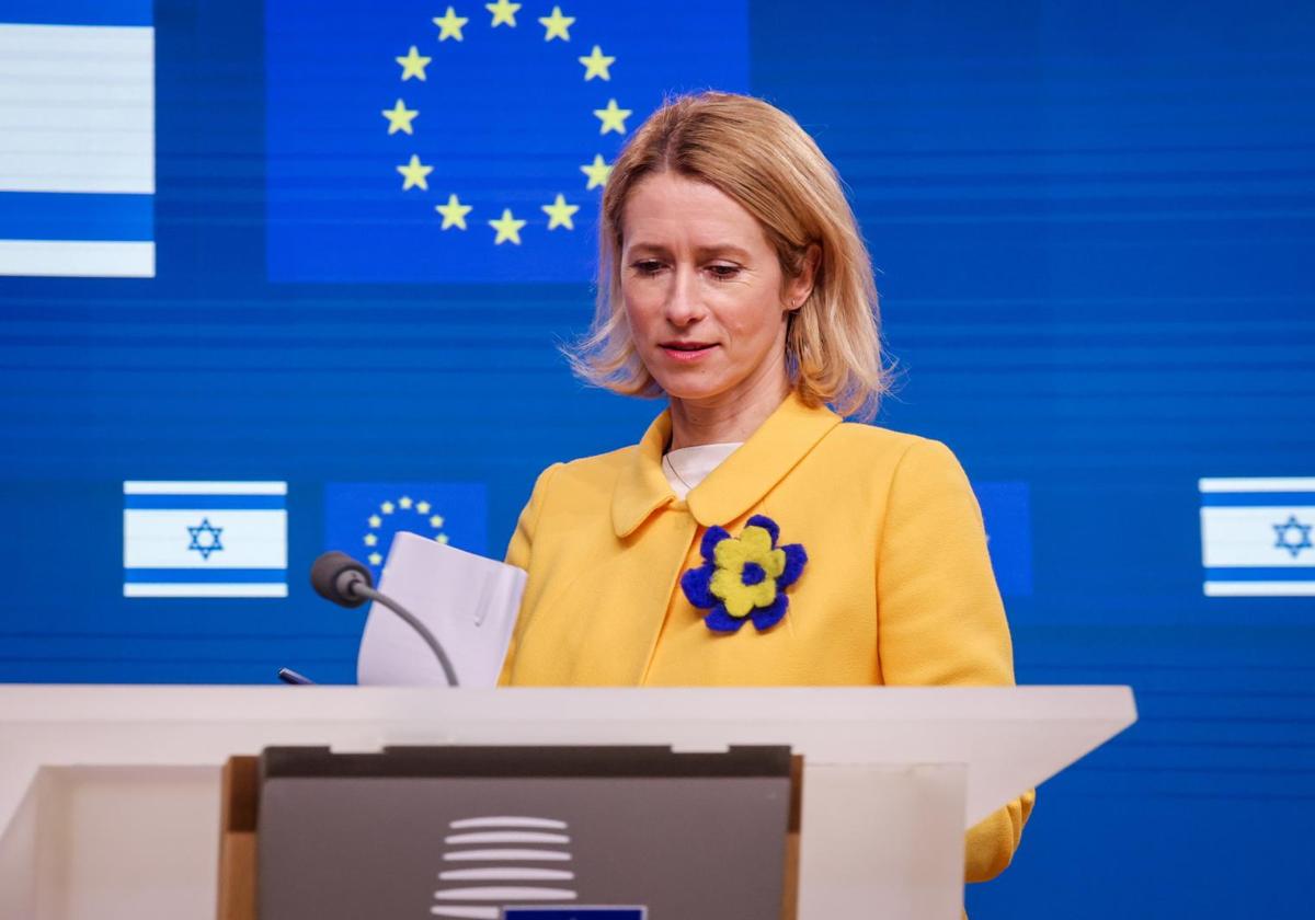 La máxima responsable de la diplomacia europea Kaja Kallas
