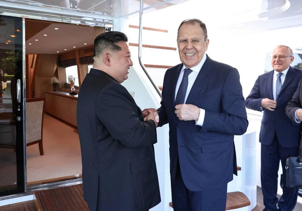 Lavrov ha visitado a Kim Jong-un en la ciudad costera de Wonsan