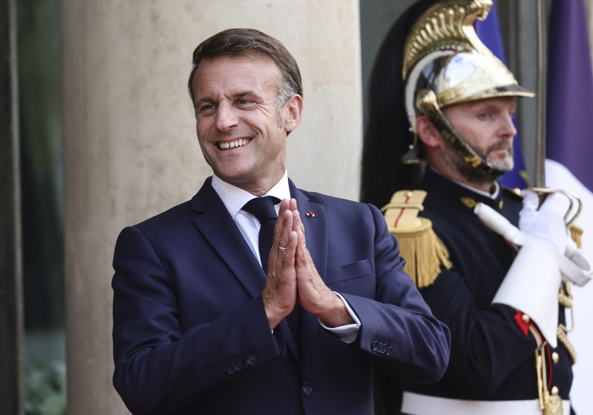 El presidente francés, Emmanuel Macron