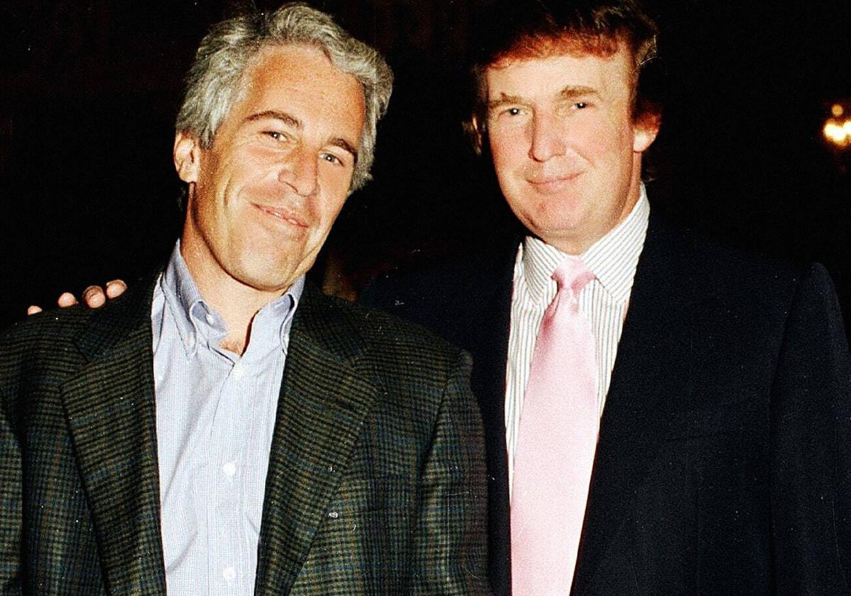 Jeffrey Epstein y donald Trump.