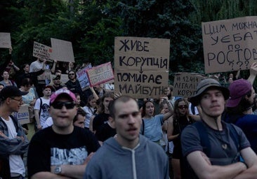 Protestas en Ucrania por una ley que anula la independencia de los entes anticorrupción