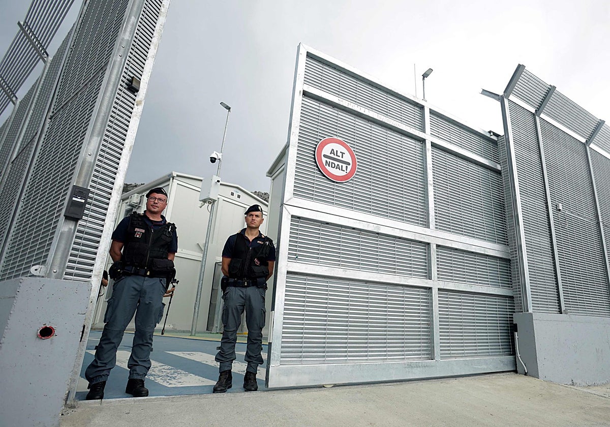 Uno de los centros que Italia impulsó en Albania para los inmigrantes