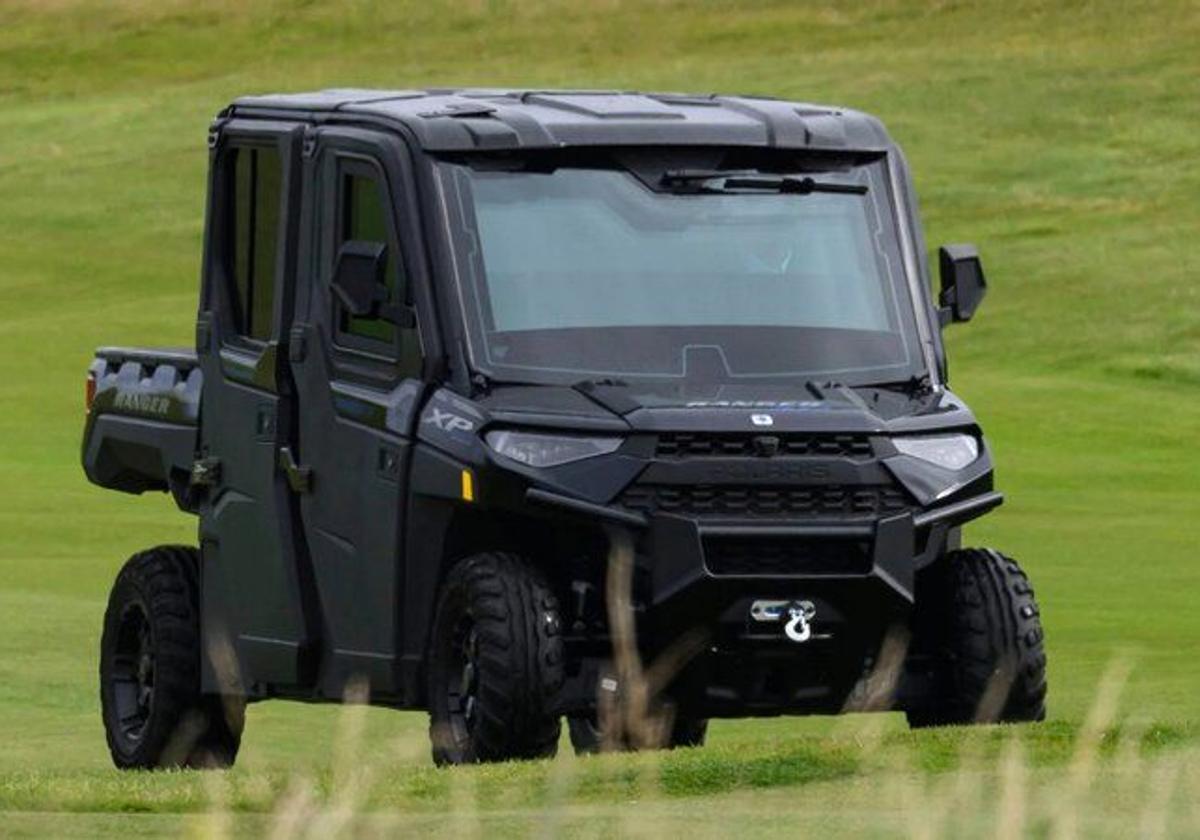 El Golf Force One, el coche blindado de Trump para disfrutar de su deporte favorito en Escocia