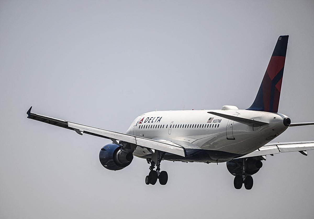 Un avión de Delta Air Lines en una imagen de archivo