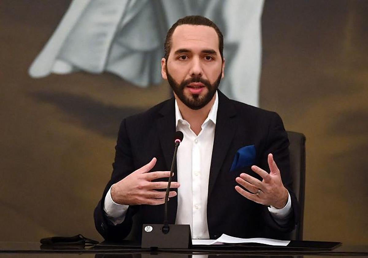 El presidente de El Salvador, Nayib Bukele