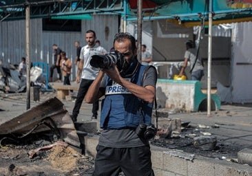 Un fotoperiodista en Gaza: «Todos los días al ir a trabajar me despido de mis hijos»