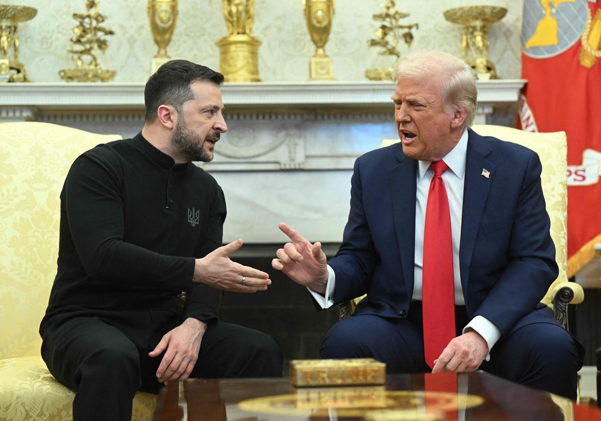 Trump y Zelenski en su último encuentro en el Despacho Oval, el pasado mes de febrero
