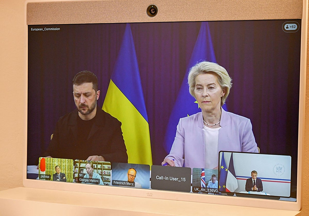 Los líderes europeos arropan este lunes a Zelenski para evitar otra humillación de Trump