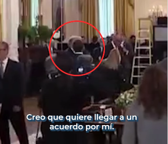Captura de pantalla del vídeo donde se escucha a Trump