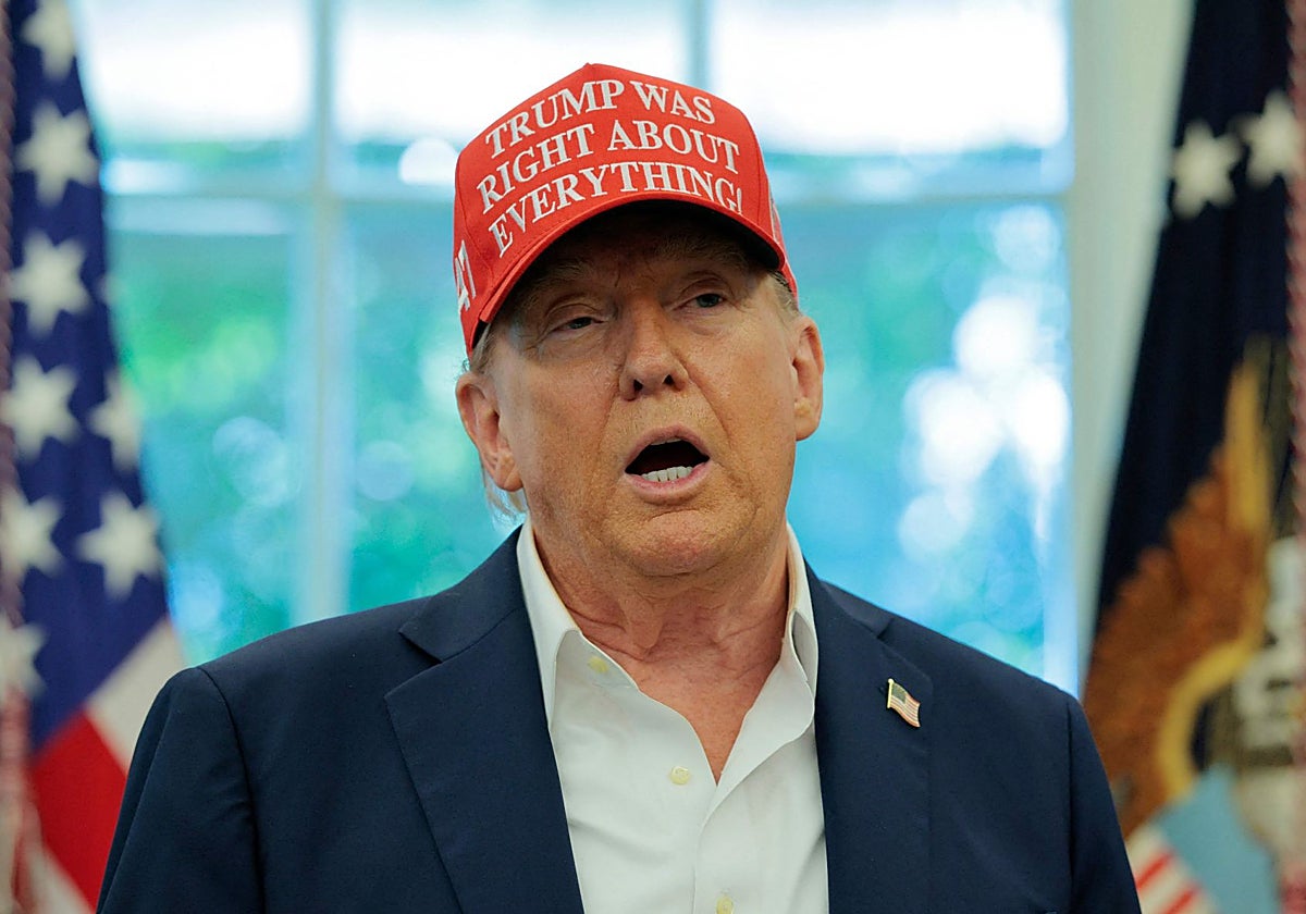 «No estoy contento con nada de lo que está ocurriendo», dijo Trump cuando se le preguntó sobre un reciente ataque ruso contra una factoría de titularidad estadounidense