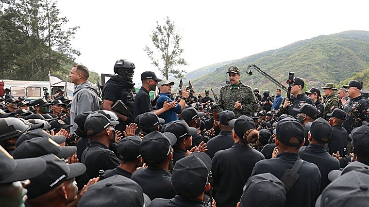 Maduro durante el Curso de Operaciones Especiales Revolucionarias