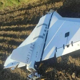 Uno de los drones destruidos por Polonia la madrugada del miércoles