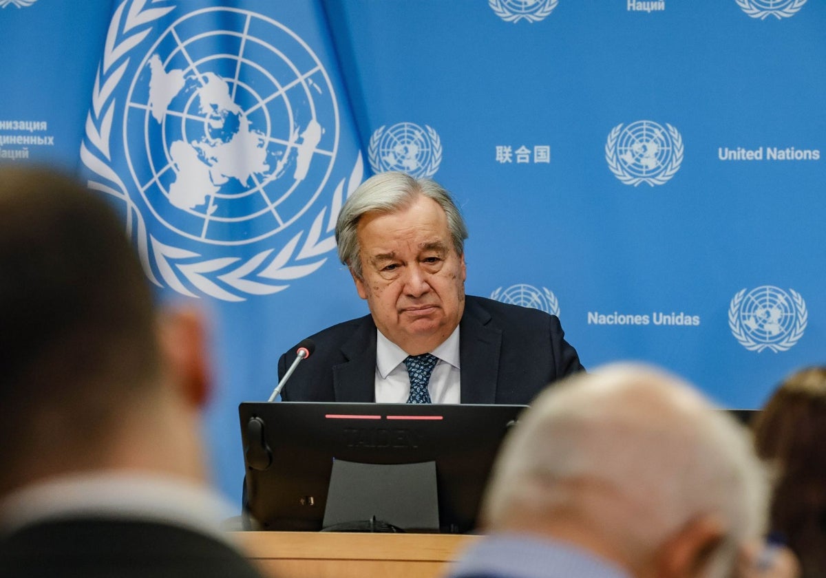 Guterres saludó «la posición del Gobierno de España en la primera línea de la defensa de los intereses de los palestinos»