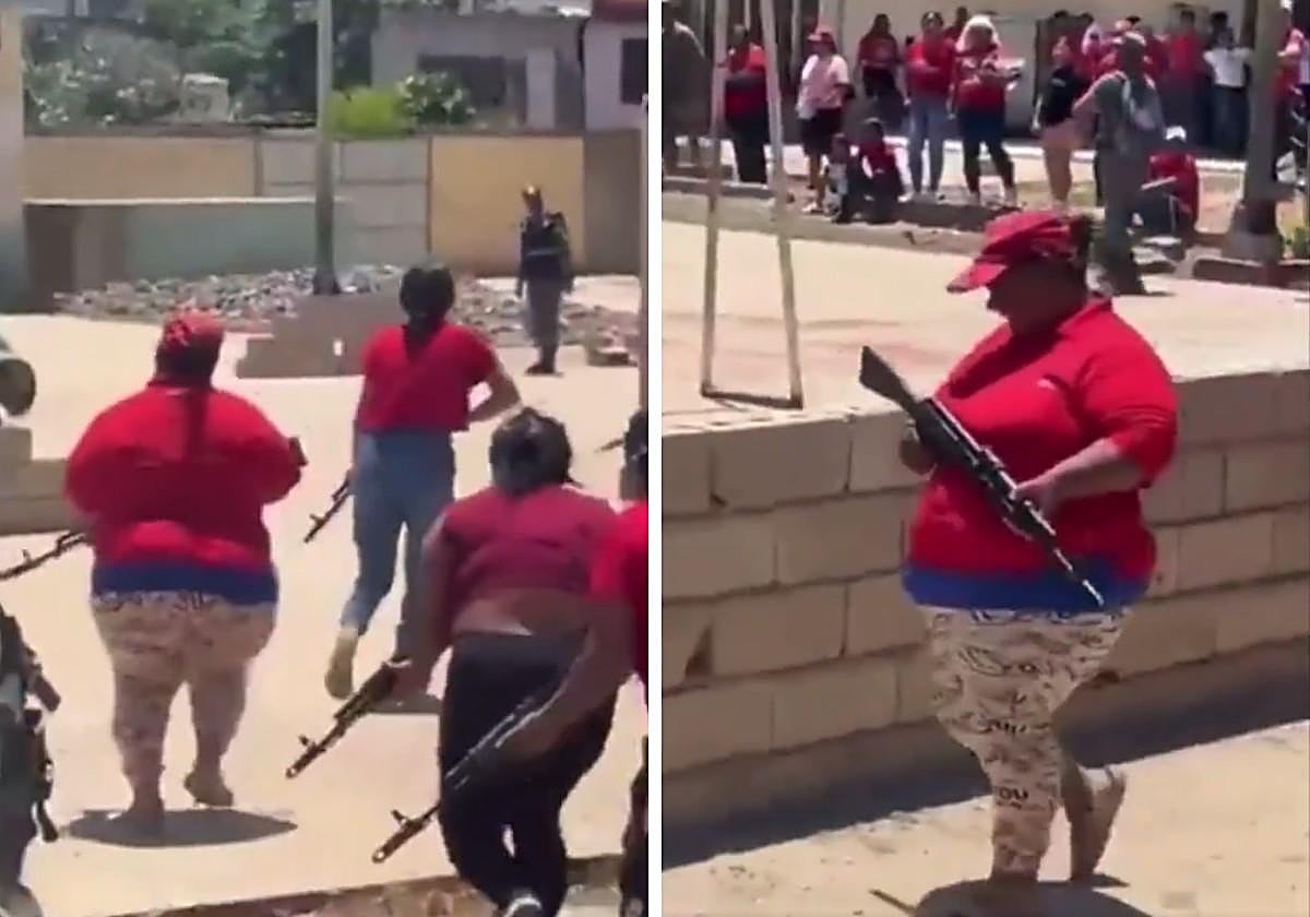 Capturas del vídeo subido por Trump en su red social