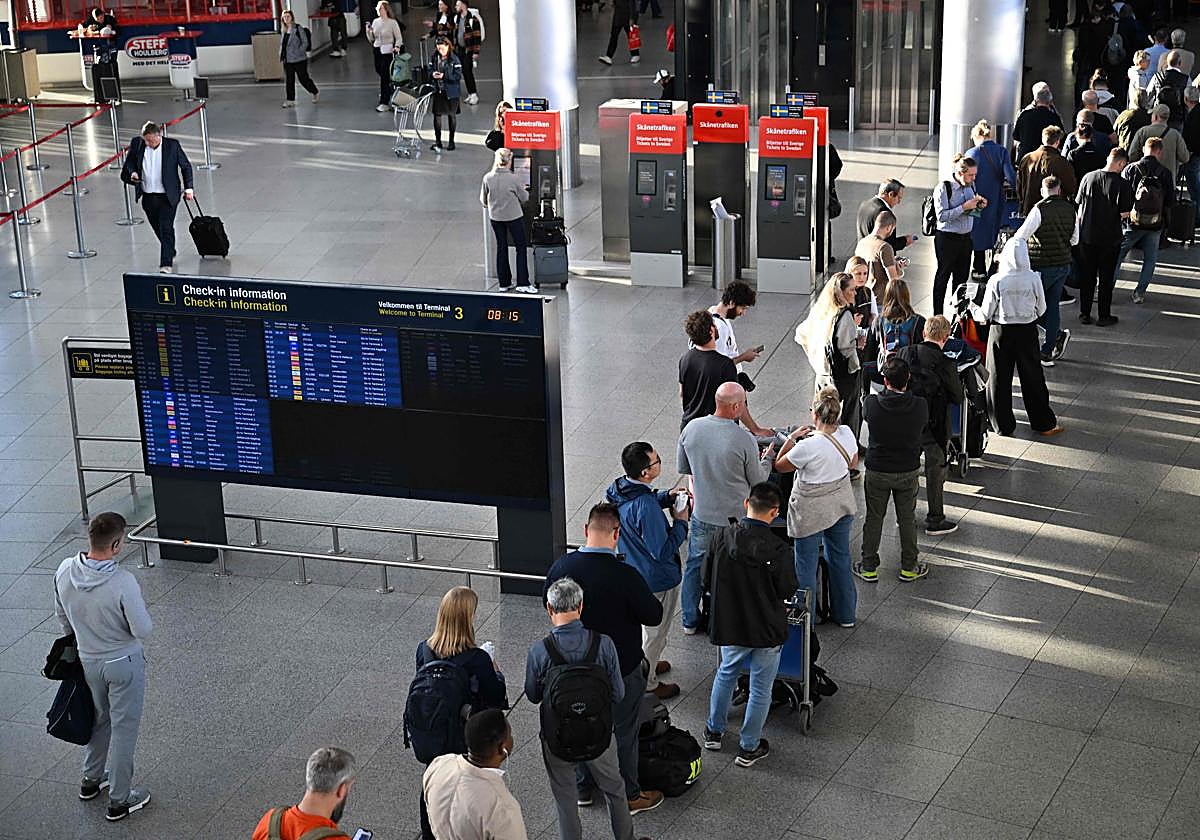 Imagen de archivo del aeropuerto de Copenhague, uno de los afectados por los avistamientos de drones.