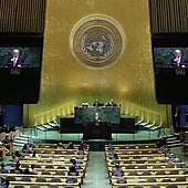 Netanyahu «completará el trabajo» en Gaza pese al boicot de decenas de países en la ONU