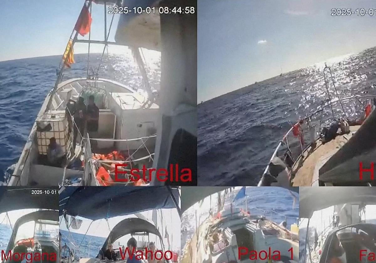 Imágenes de la flotilla
