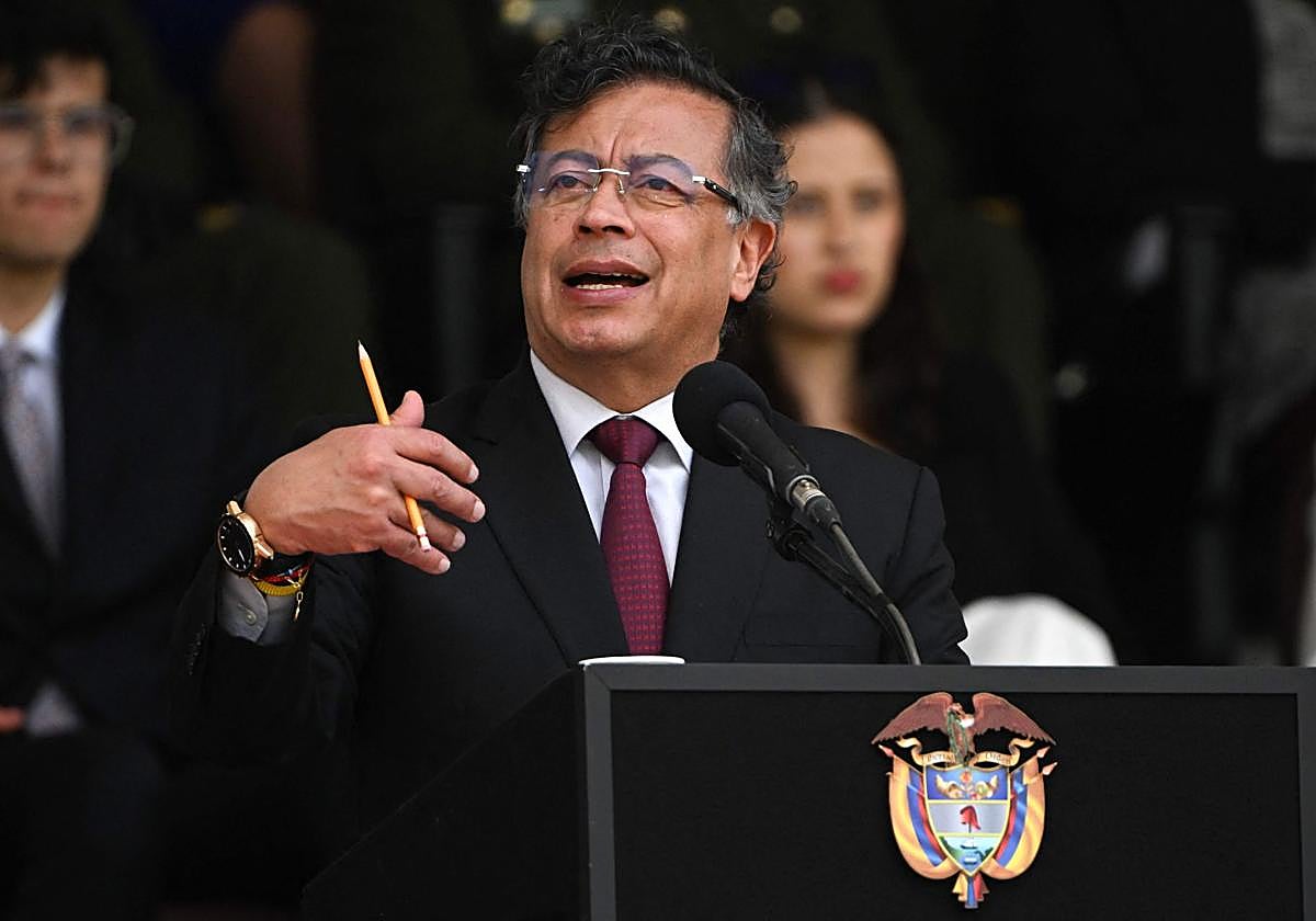 El presidente colombiano Gustavo Petro