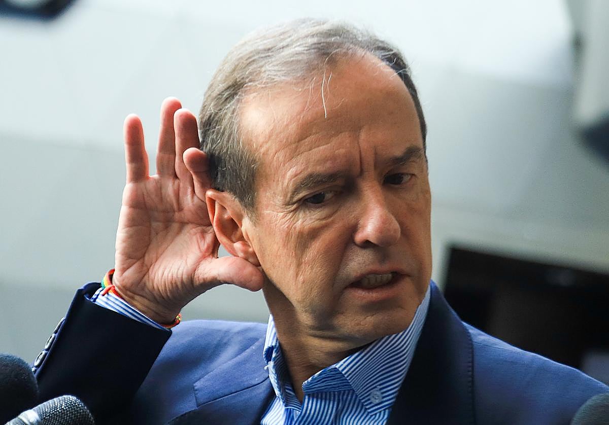 El candidato presidencial en La Paz (Bolivia), el pasado sábado