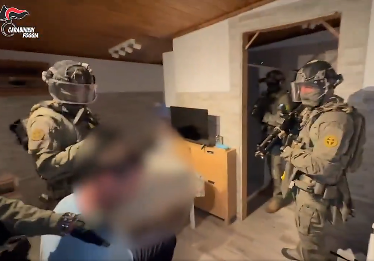 Momento de la captura de Leonardo Gesualdo, este martes