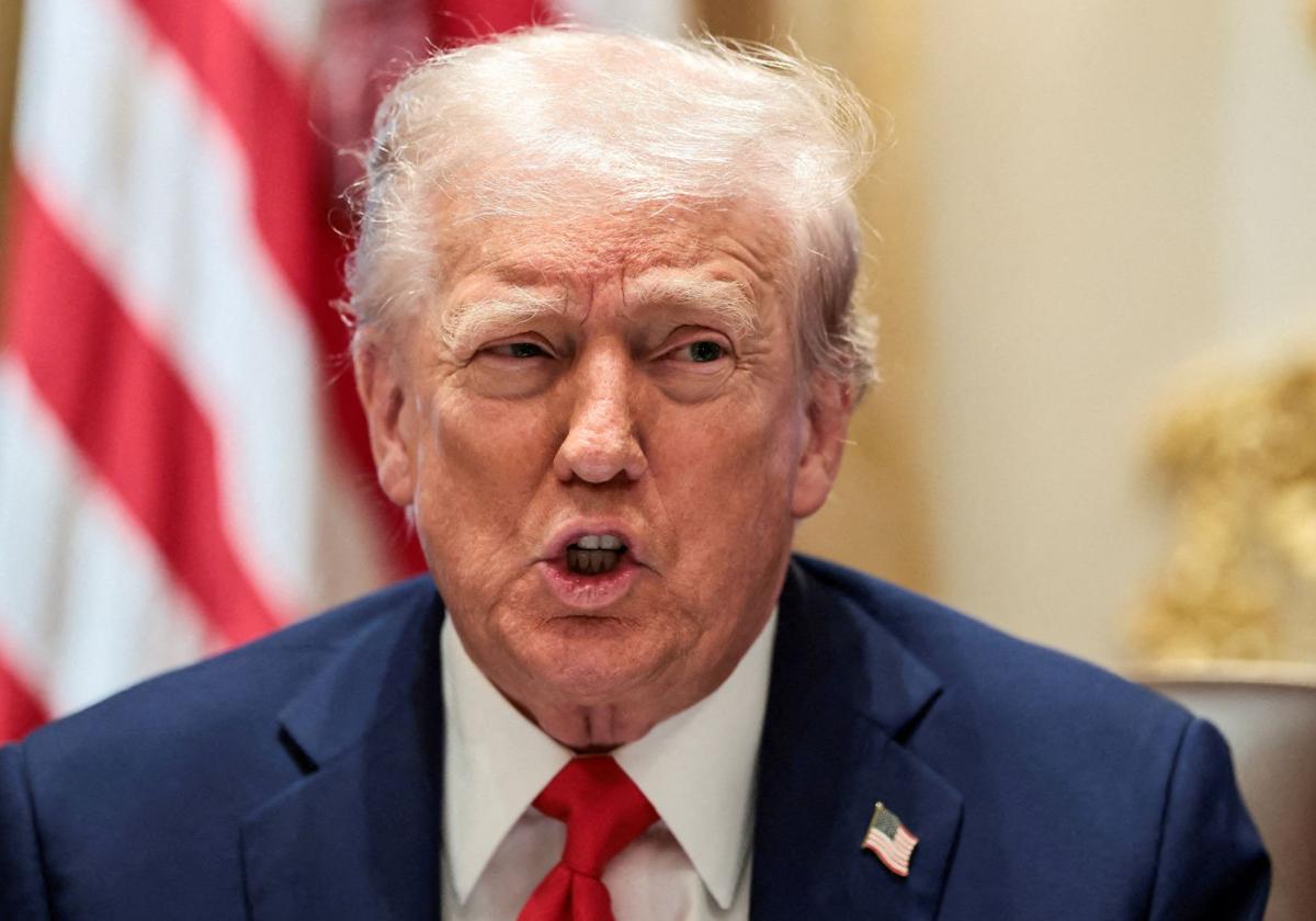 Donald Trump, durante una reunión de su gabinete en la Casa Blanca.