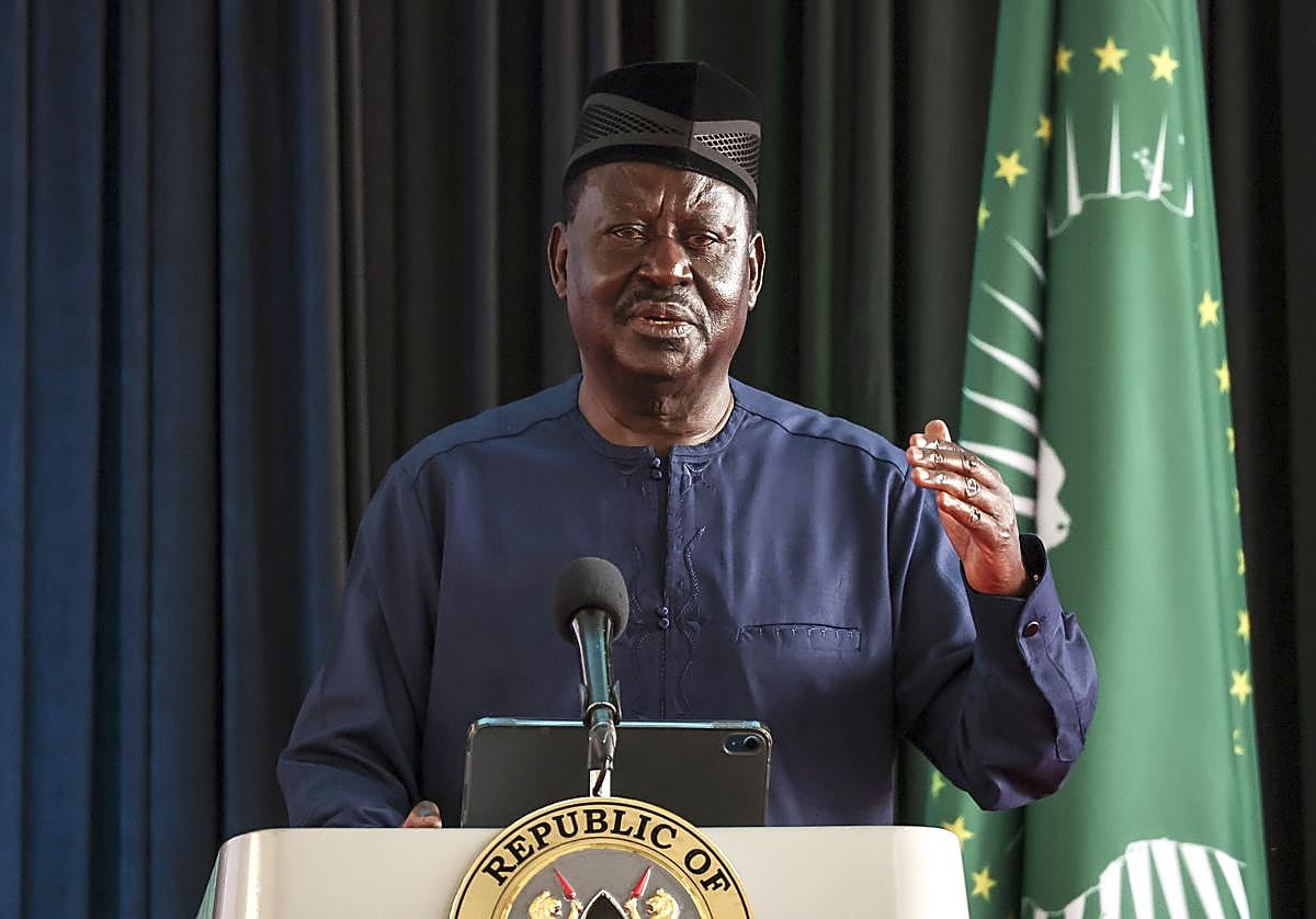 El ex primer ministro de Kenia Raila Odinga