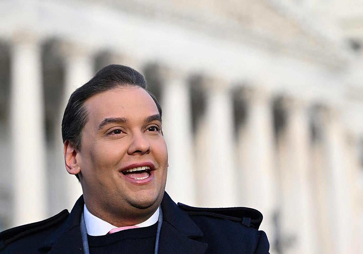 Santos, en una imagen de 2023 frente al Capitolio