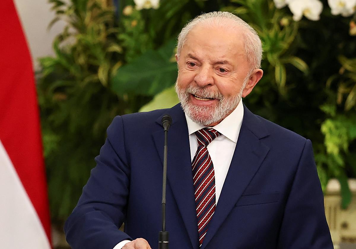 Lula da Silva durante su viaje a Indonesia.