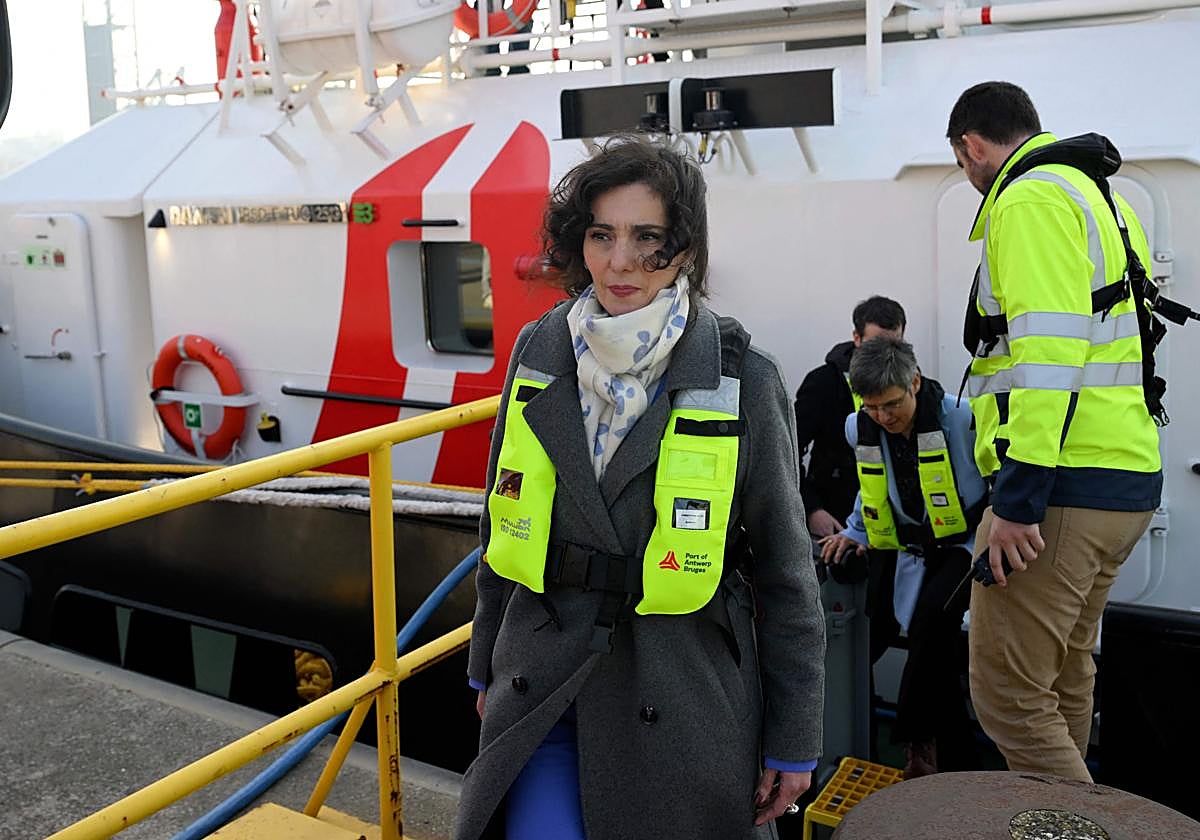 La comisaria europea de Gestión de Crisis, Hadja Lahbib, en una imagen de archivo.