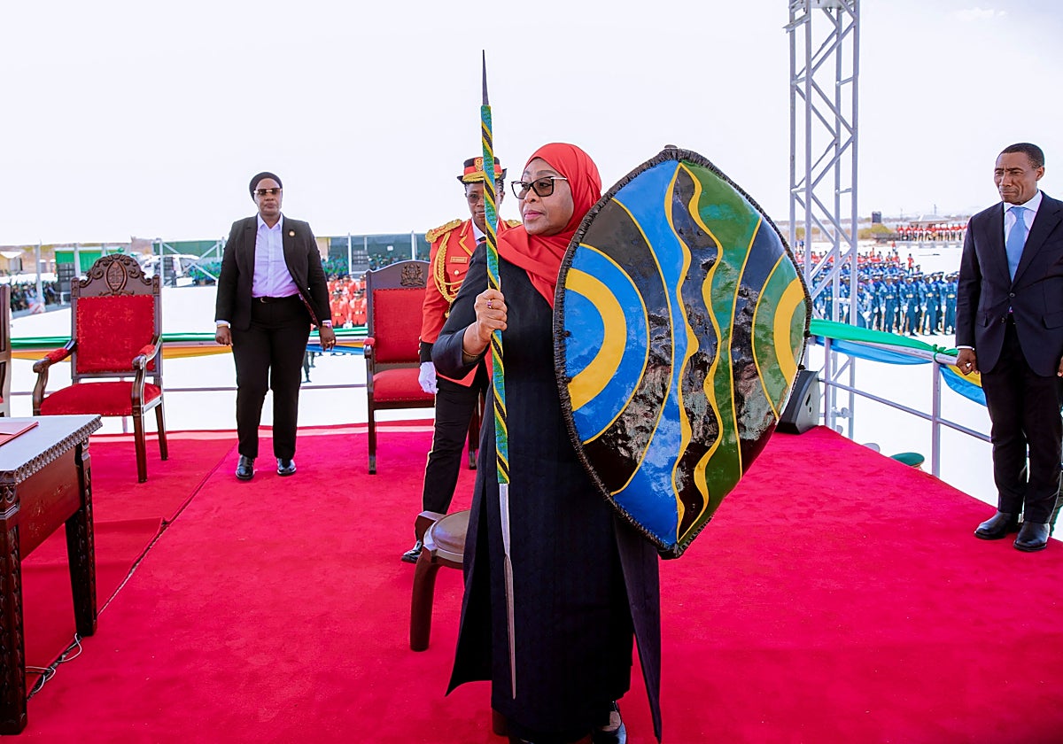 La presidenta de Tanzania, Samia Suluhu