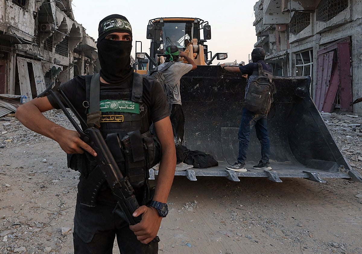 Un militante palestino de Hamás