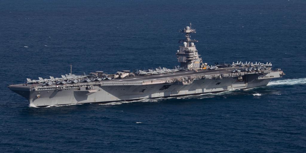 El Gerald R. Ford llega al Caribe para completar el despliegue militar de EE.UU. frente a Venezuela