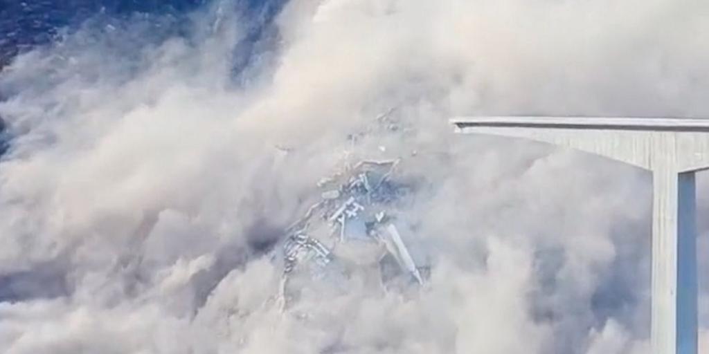 Un puente se derrumba parcialmente en China, meses después de su inauguración