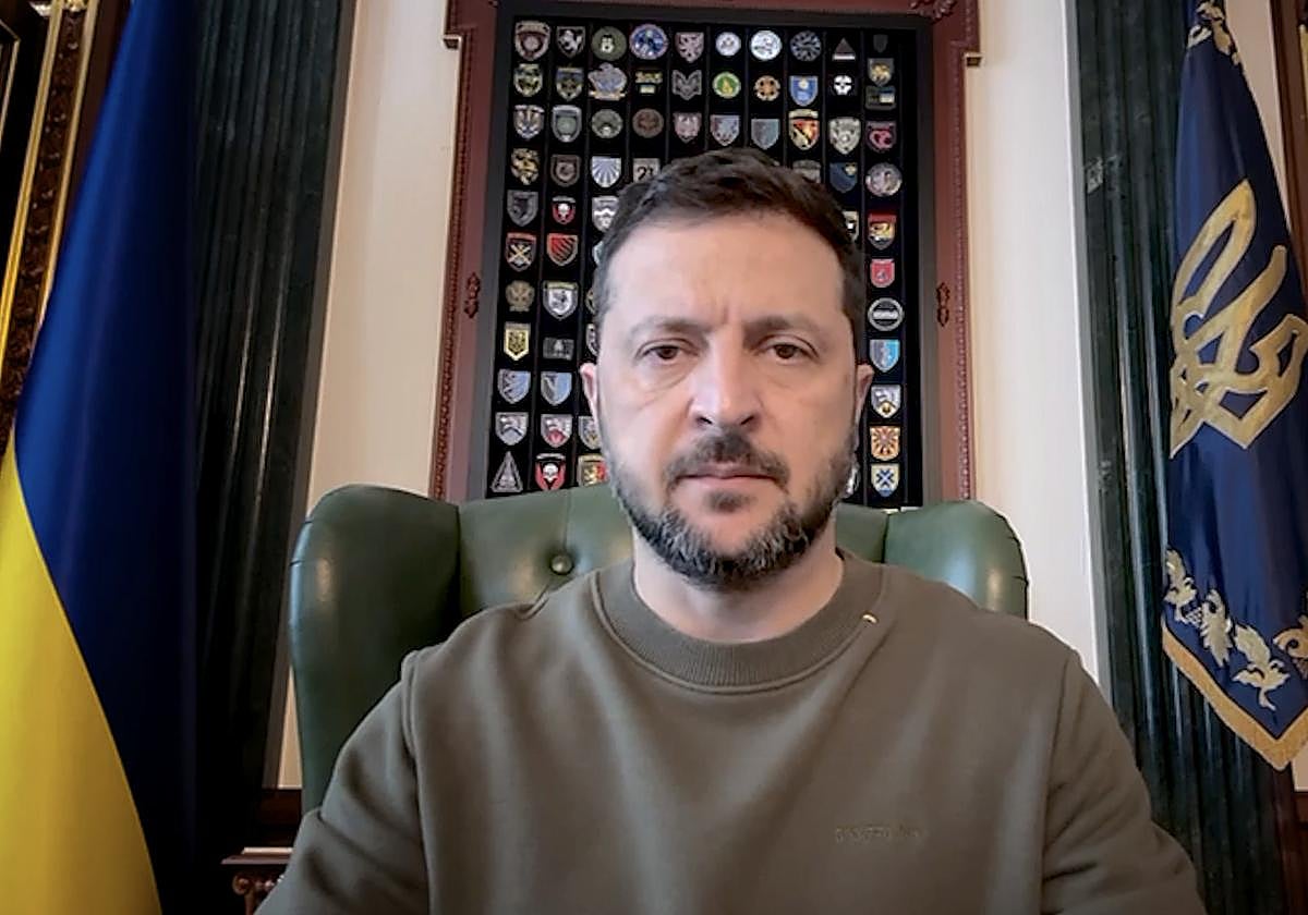 El presidente de Ucrania, Volodímir Zelenski.