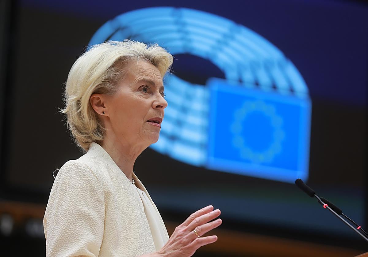 La presidenta de la Comisión Europea, Ursula von der Leyen