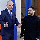 Ucrania confirma que drones desconocidos pasaron cerca del avión de Zelenski en su viaje a Irlanda