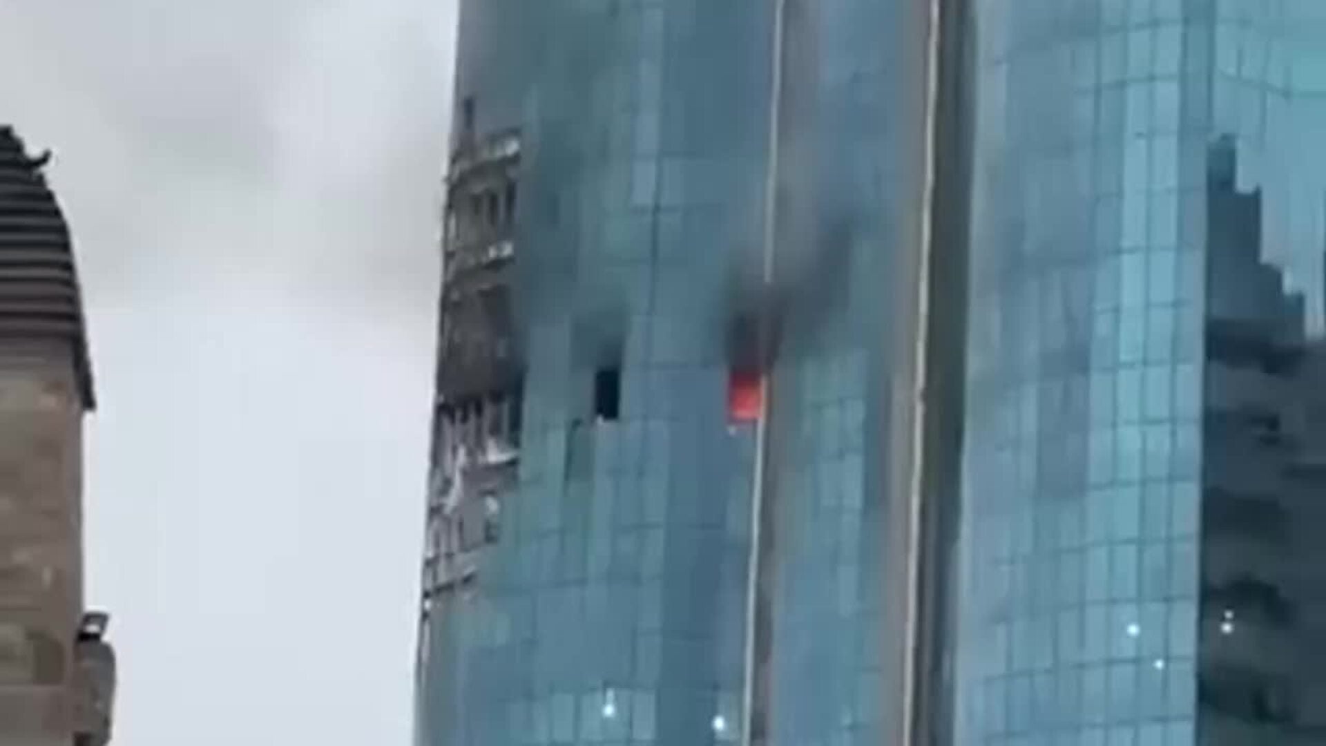 Un dron ucraniano impacta contra un rascacielos en la capital de Chechenia