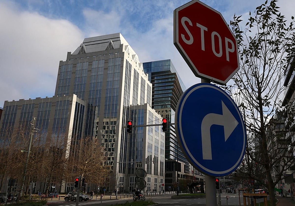 Sede en Bruselas de Euroclear, el depositario financiero que custodia los activos rusos congelados