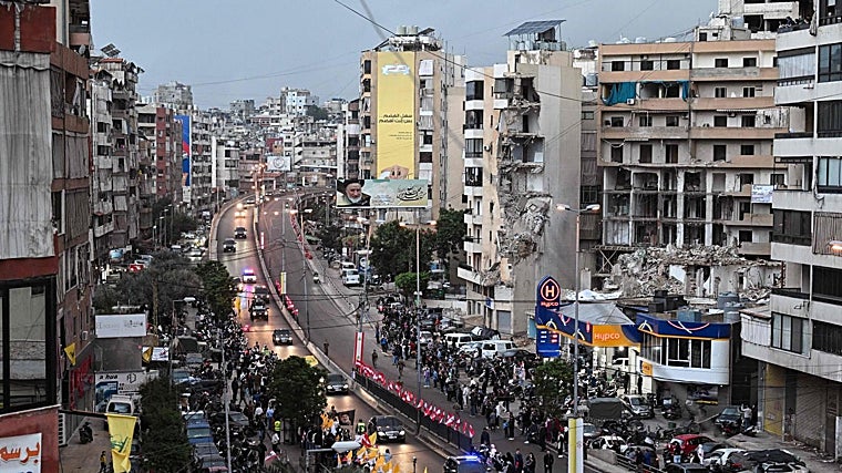 En su visita al Líbano a finales de noviembre, la comitiva del Papa pasó por barrios de Beirut donde aún se aprecian los daños en los edificios por la guerra de Israel contra Hizbolá